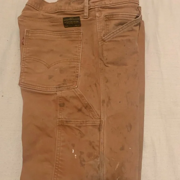 Levi's Men's Straight Jeans in Brown - Picture 12 of 14